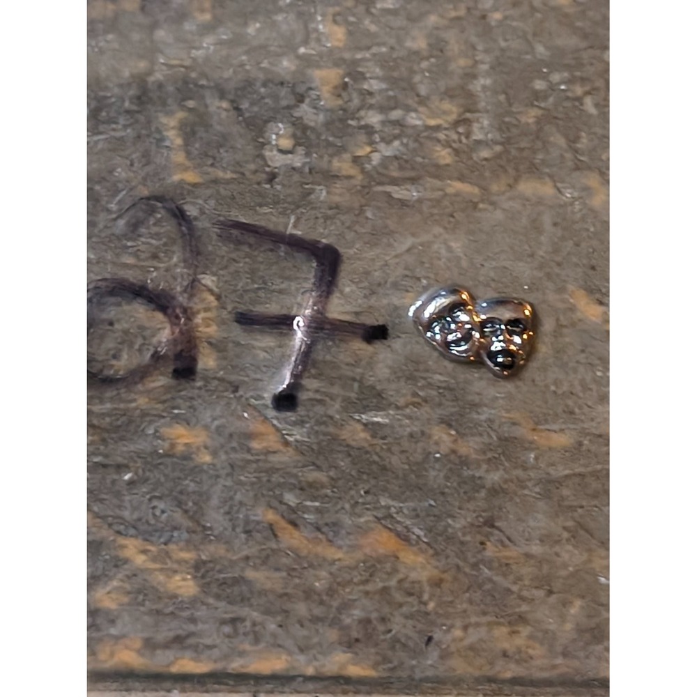 Comedy Tragedy Theater Masks Drama Charm Silver Tone Metal Miniature Finding